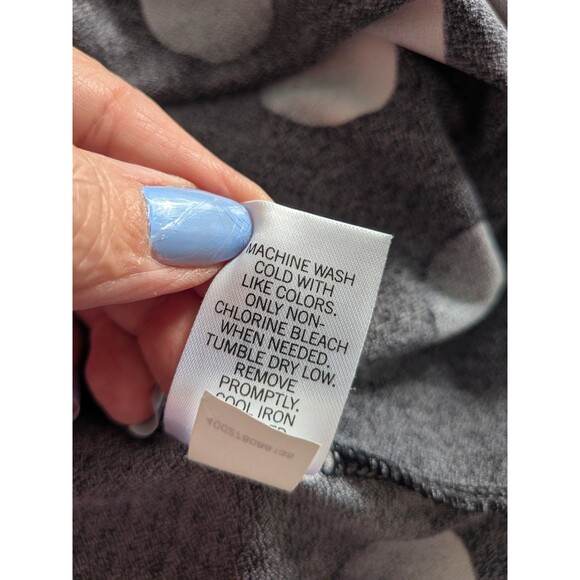 Apt. 9 Dress Women's XL Black White Faux Wrap Stretch Polkadot Casual Corpcore - Picture 9 of 12